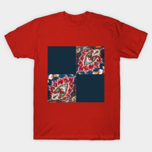 colorful flower pattern, floral designs, minimal art, abstract art, floral pattern, antique rug photo , For custom orders please DM me. T-Shirt